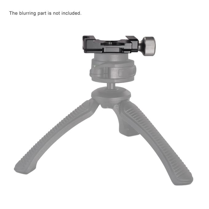 Mini-snelspanklem van 38 mm met schroefknop, compatibel met Arca Swiss gray