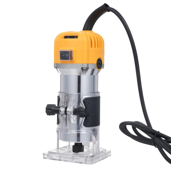 Compacte Bovenfrees 800W Hout Frezen Trimmen Graveren Sleufmachine 30000 RPM Variabel Toerental met UK
