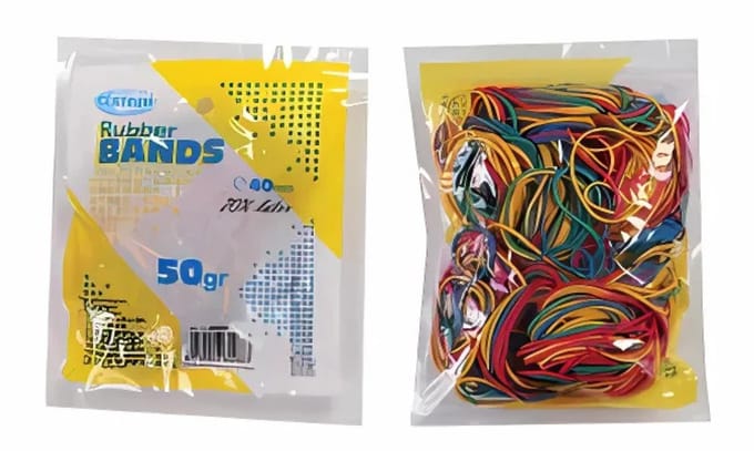 Centrum Elastiekjes - rubber - multi color - 50 gram - hobby/kantoorartikelen