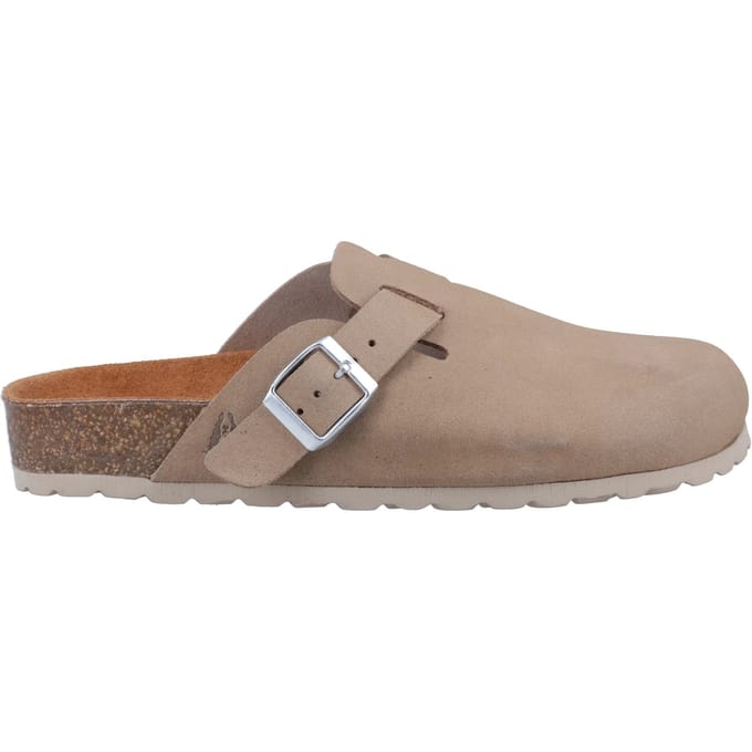 Hush Puppies Bailey Suede Dames Taupe Muiltjes