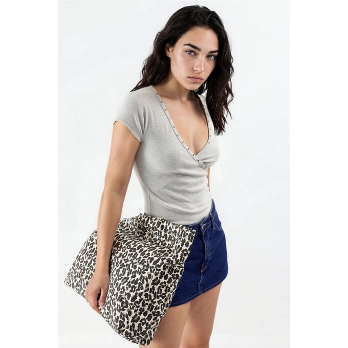 V-hals Geribbelde Slanke Fit Blouse