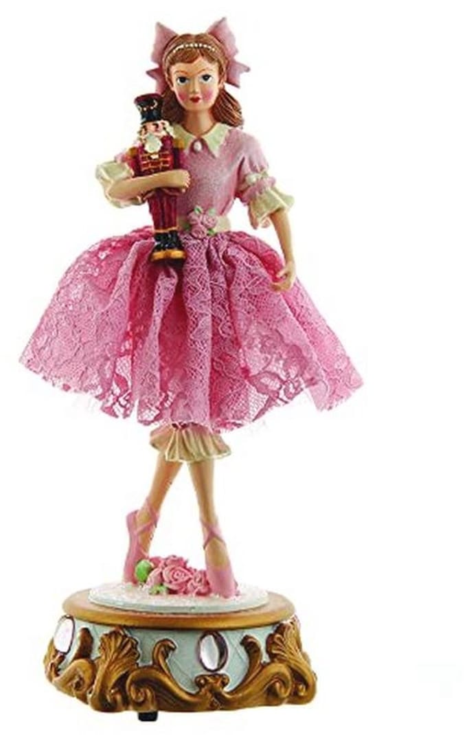 Clara Ballet Notenkraker Muzikale Deco - 38 cm - Roze