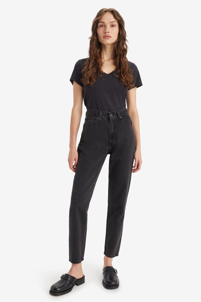 Mom fit jeans in 5-pocketmodel