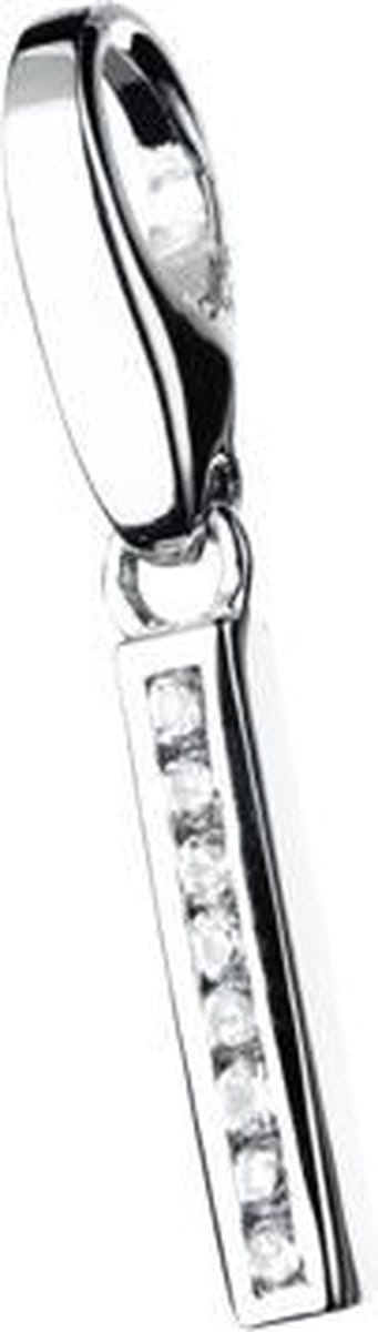 Charm | bedel | zilver | letter | I | zirkonia