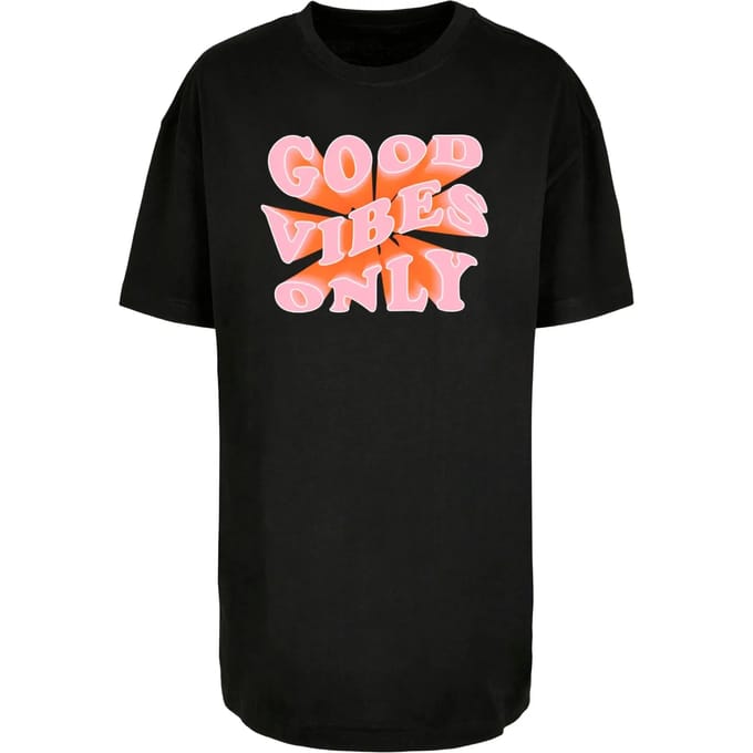 Dames-T-shirt oversized Merchcode Summer - Good Vibes Only