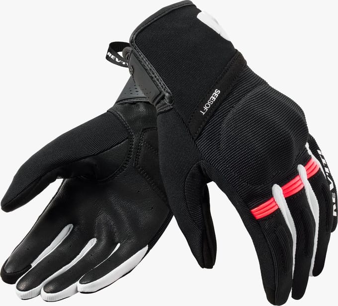 REV'IT! Mosca 2 Dames Handschoenen Zwart Roze - Maat L - Handschoen
