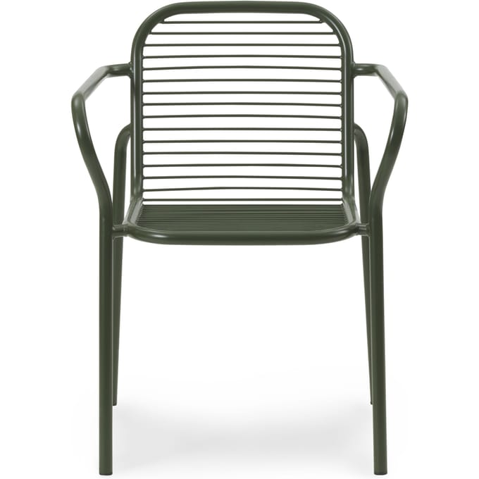 Normann Copenhagen Vig Garten Armleunstoel - donkergroen