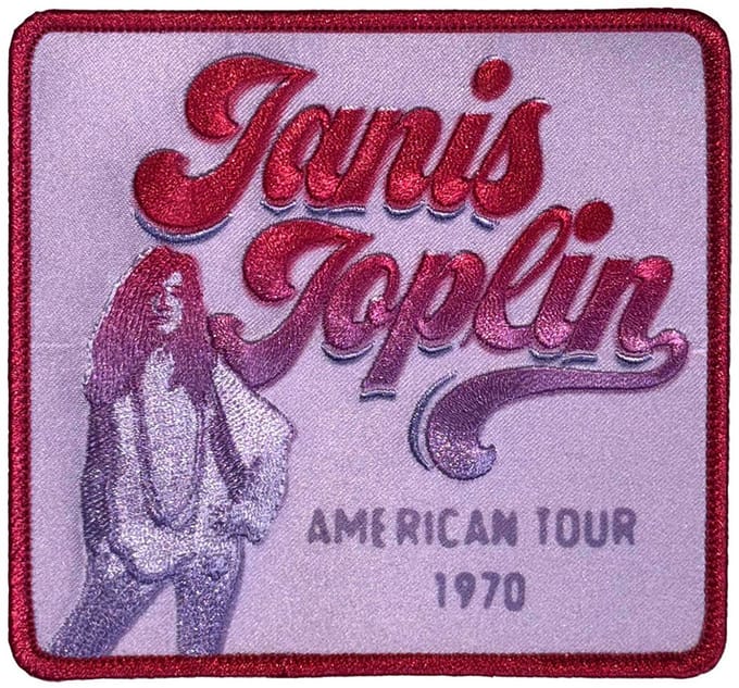 Janis Joplin - American Tour 1970 Patch - Paars