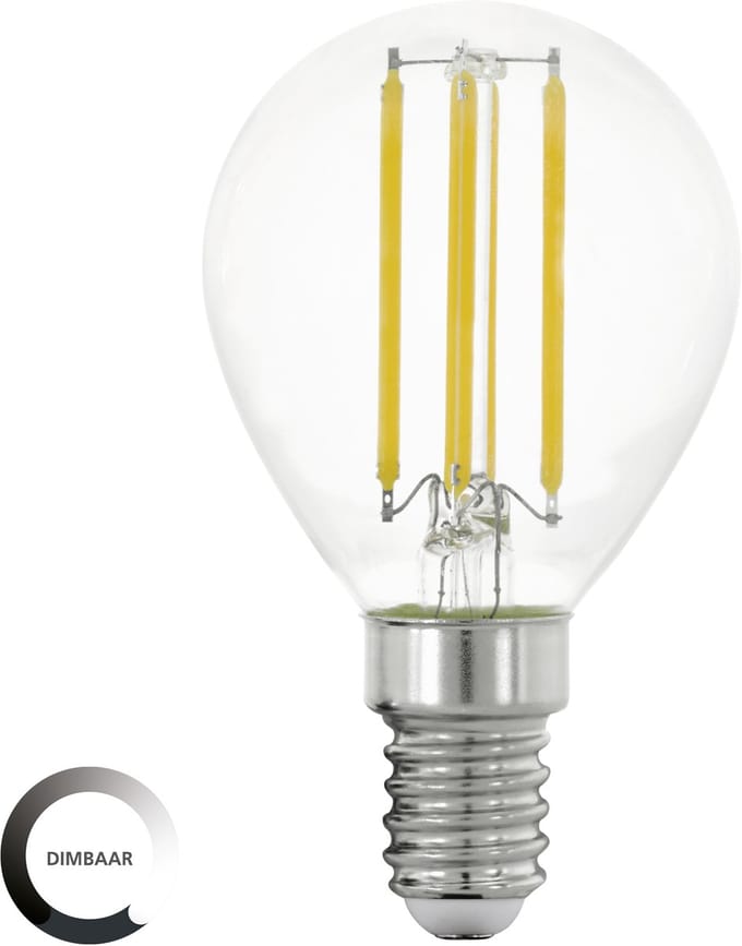 EGLO LED Lamp - E14 - Ø 4.5 cm - Helder - 806 lumen - 2700K - Dimbaar