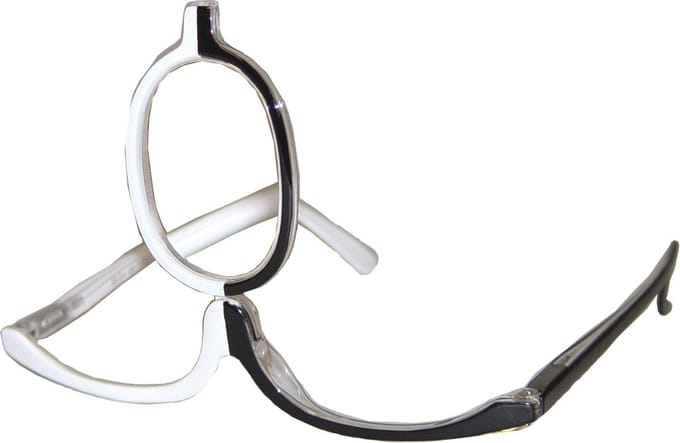 Make-up bril zwart/wit +2.5