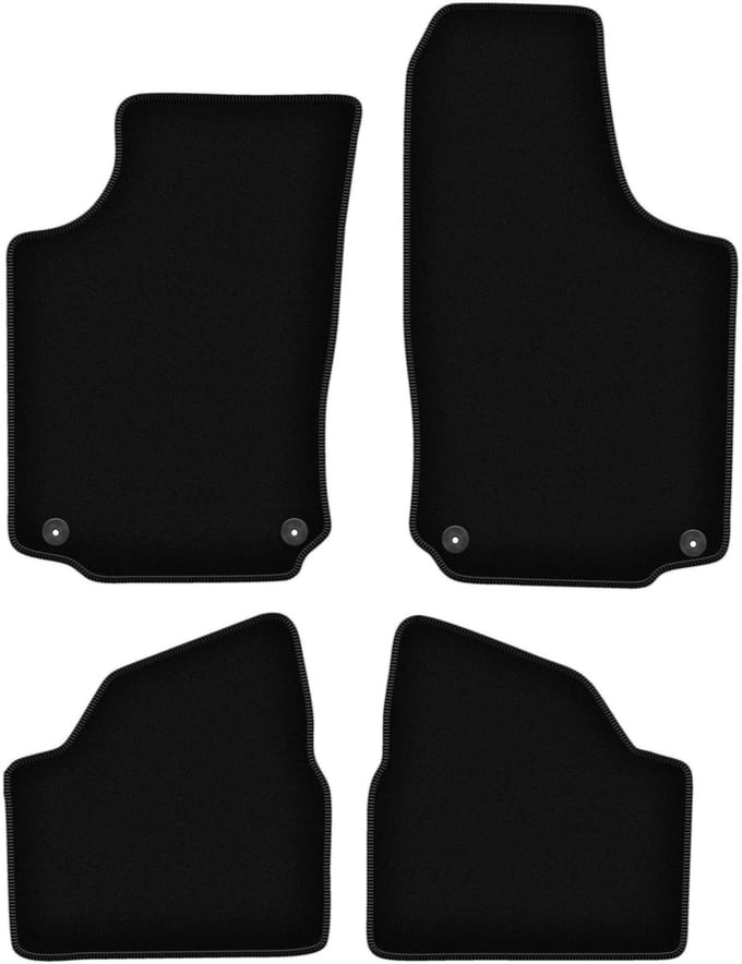 BASIC zwarte veloursmatten voor: Opel Corsa C hatchback (2000-2006)
