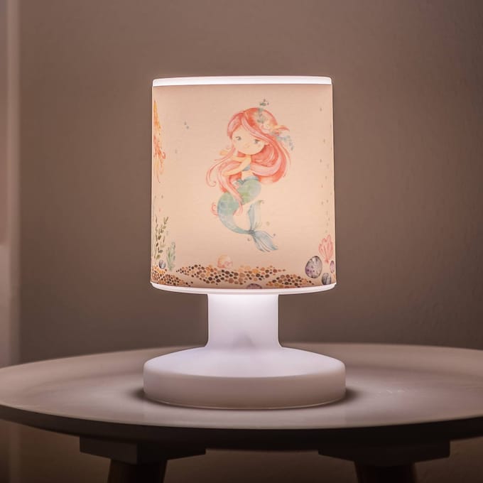 Elobra LED oplaadbare tafellamp Mara zeemeermin, kleurrijk, 21 cm