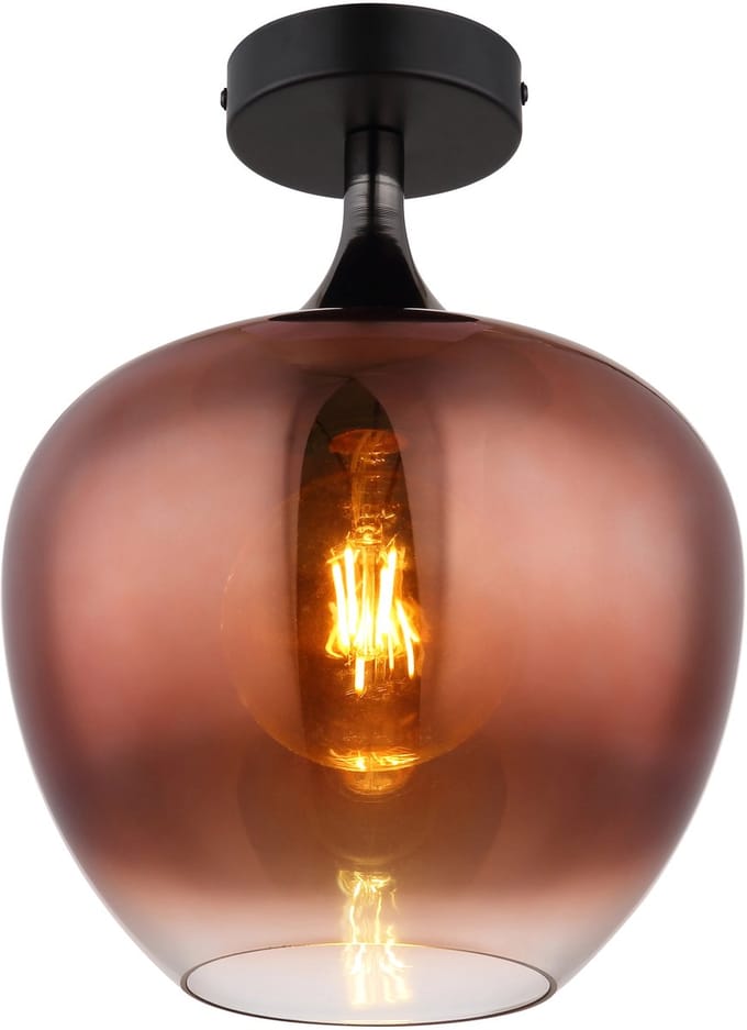 Plafondlamp MAXY ø24CM E27 1-Lichts Koper