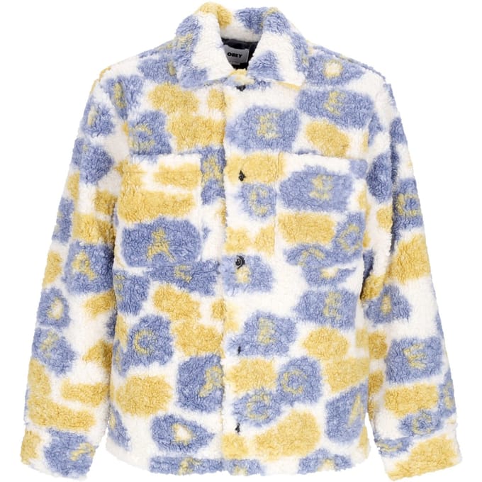 Romie Sherpa Jack Heren Teddybeer Vintage Blauw Multi