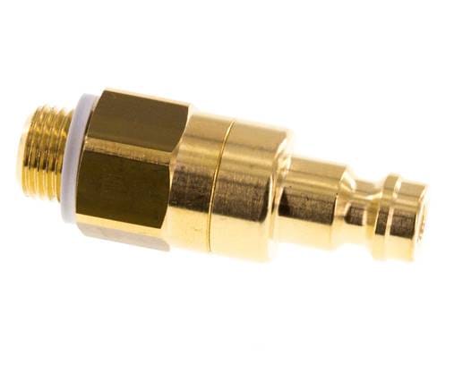 Messing DN 5 Luchtkoppeling Insteeknippel G 1/8 inch Buitendraad Double Shut-Off