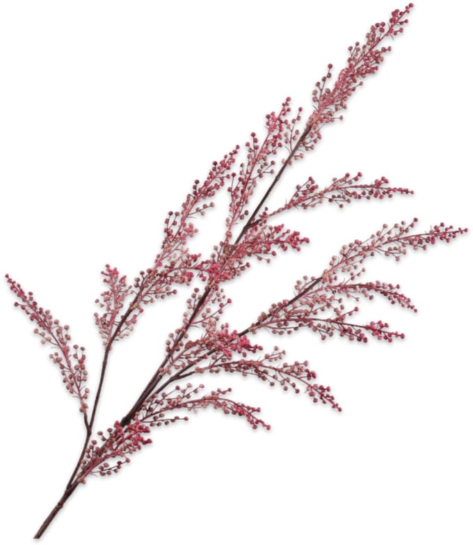 Silk-ka - Kunstbloem - bessentak - roze - H89 cm