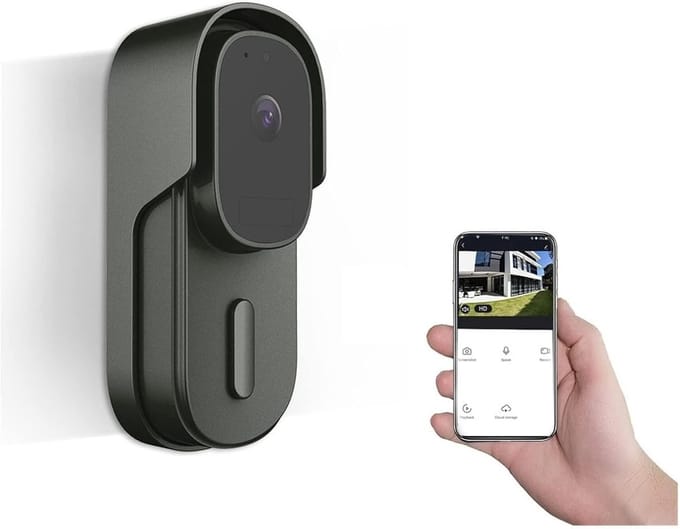 Slimme Deurbelcamera - Video Intercom - Thuisbeveiliging - Bewegingsdetectie - 1080P HD - Zwart