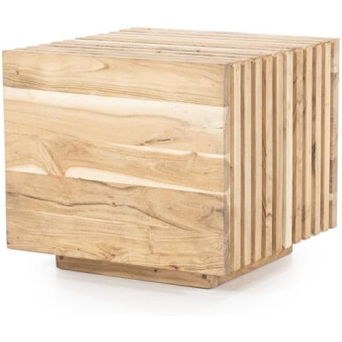 Bijzet tafel Tom - 50x50x45 cm - naturel