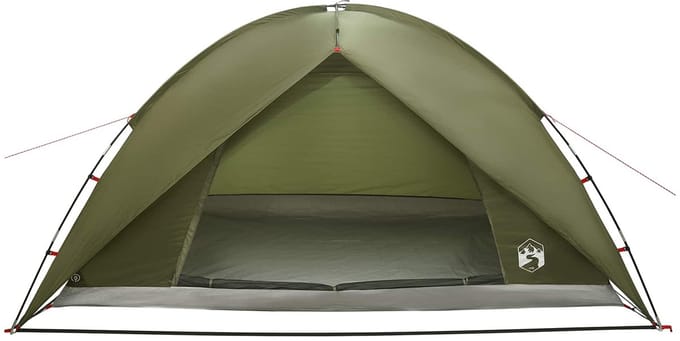 vidaXL - Campingtent - met - waterdichte - regenfly - 5-persoons - Olijfgroen