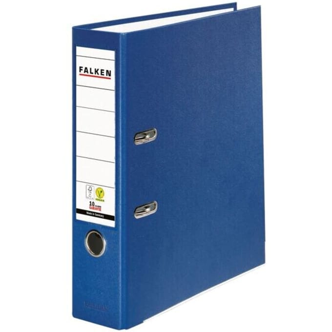 Falken Ordner PP-Color DIN A4 Rugbreedte: 80 mm Blauw 2 beugels 9984063