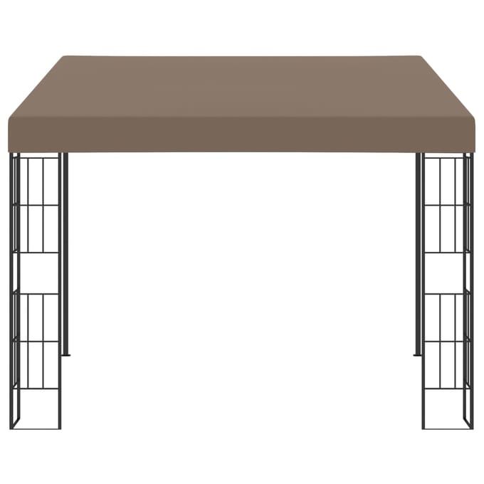 vidaXL - Wandprieel - 3x3 - m - stof - taupe