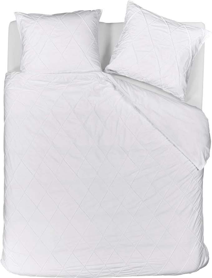 Riviera Maison Elegance dekbedovertrek - Lits-Jumeaux - 240x200/220 - Wit