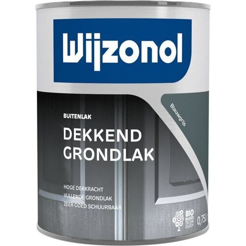 Wijzonol Dekkend Grondlak - 0,75l - Blauwgrijs
