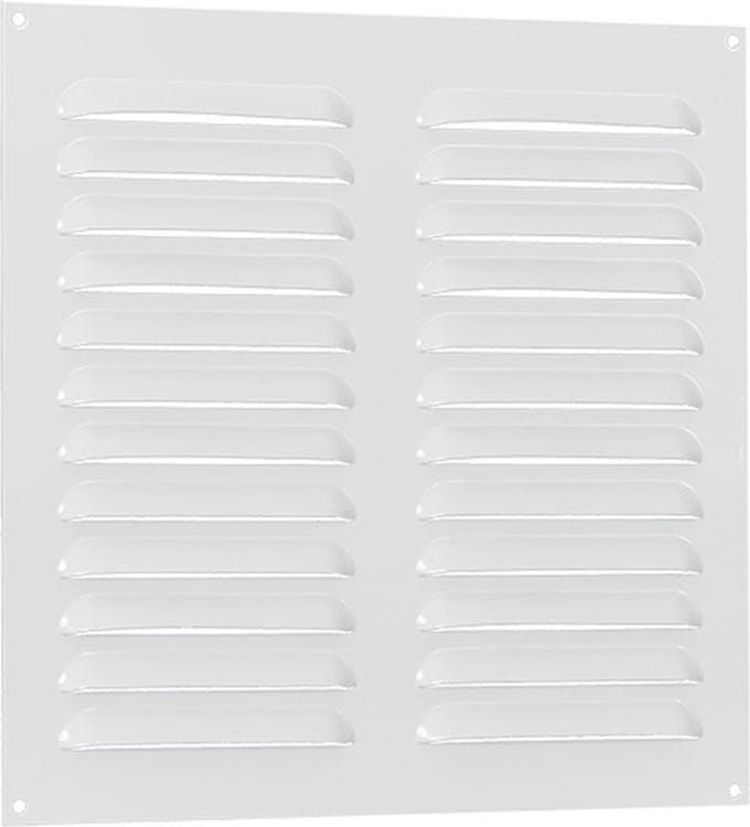 Nedco Aluminium schoepenrooster 250x250mm wit