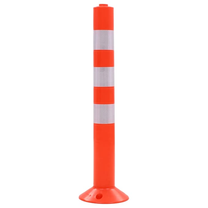 vidaXL Verkeerspalen 75 cm kunststof 2 st