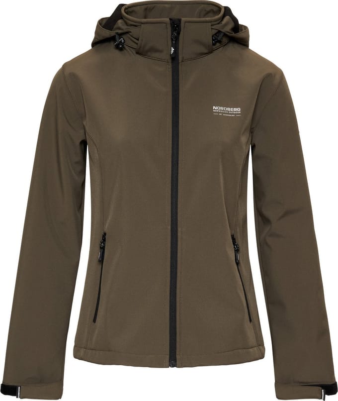 Nordberg Ingrida Softshell Jas Dames - Army - Maat M