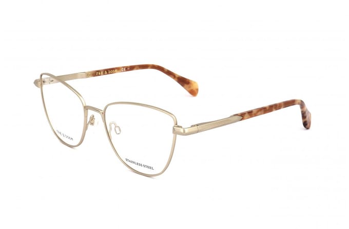 Rag & Bone RNB3037 Matte light gold 53/17/140 WOMAN Brilmonturen