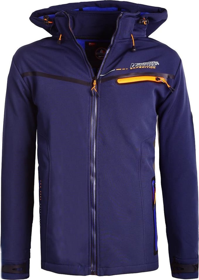 Geographical Norway Softshell Jas Blauw Turbo Dry Tapaya - S