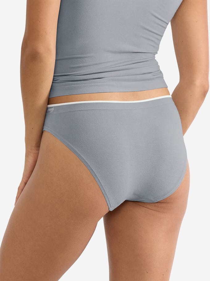 Sloggi Women GO Sense High leg (2-pack) - dames slip - grijs