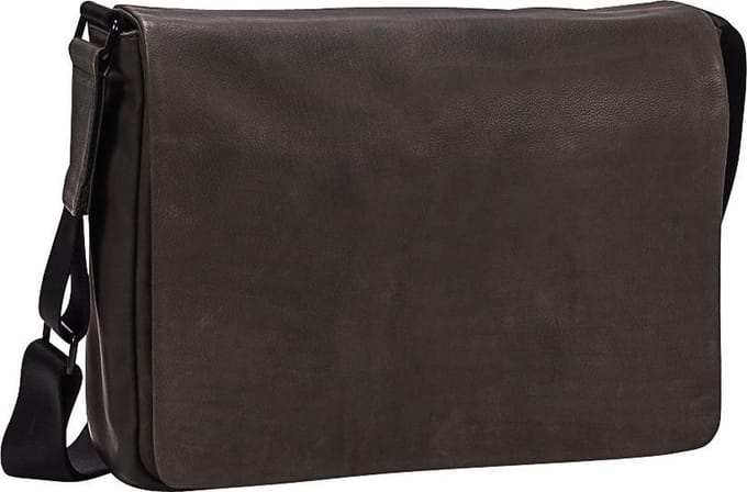 Leonhard Heyden Den Haag messenger L 13 inch - Olijf