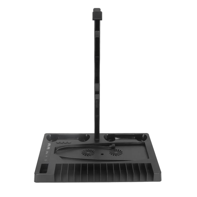 Voor PS5 Verticale Standaard Koelventilator Professioneel Dubbel Controller Oplaadstation met Koptelefoon white