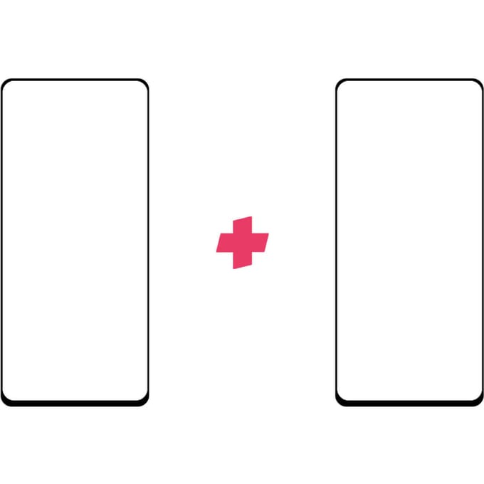DuoPack: Samsung Galaxy M51 screenprotector gehard glas Edge to Edge