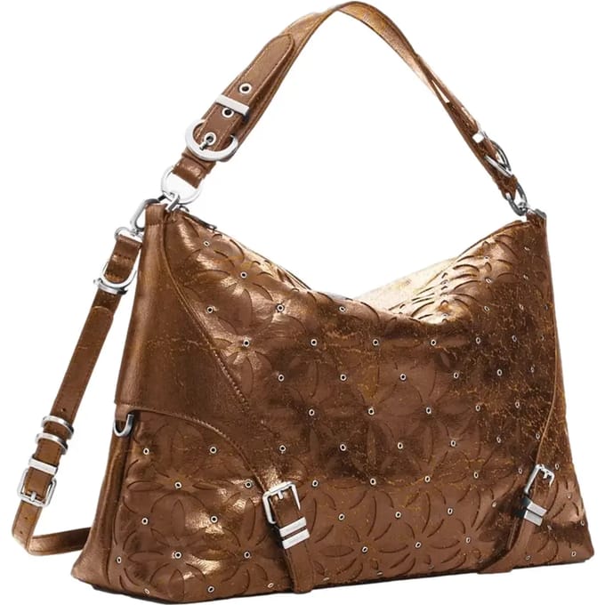 Desigual schoudertas Coriolis Leiri Shoulder Bag Leather West bruine