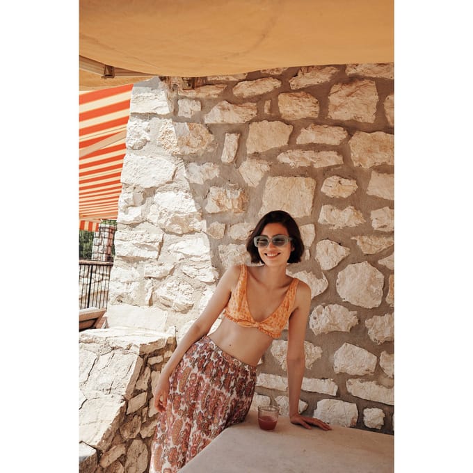 Louise Misha Bikini Top Ohau Sienna Sunset Taglia: M/L | Bikini Outlet | Donna | Marrone