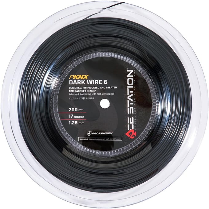 PROKENNEX Dark Wire 6 Rol Snaren 200m-Zwart