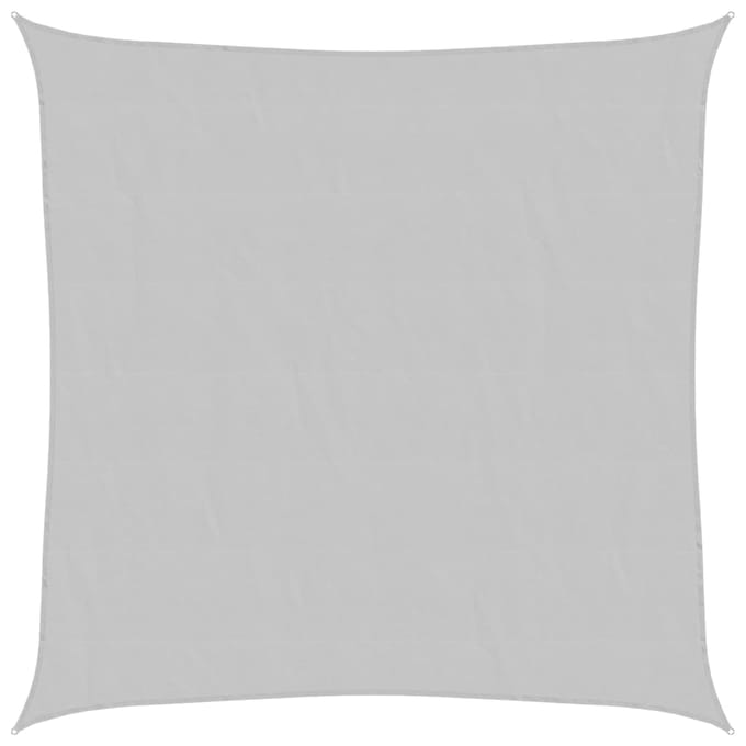 vidaXL - Zonnezeil - 2,5x2,5 - m - 100% - polyester - oxford - lichtgrijs