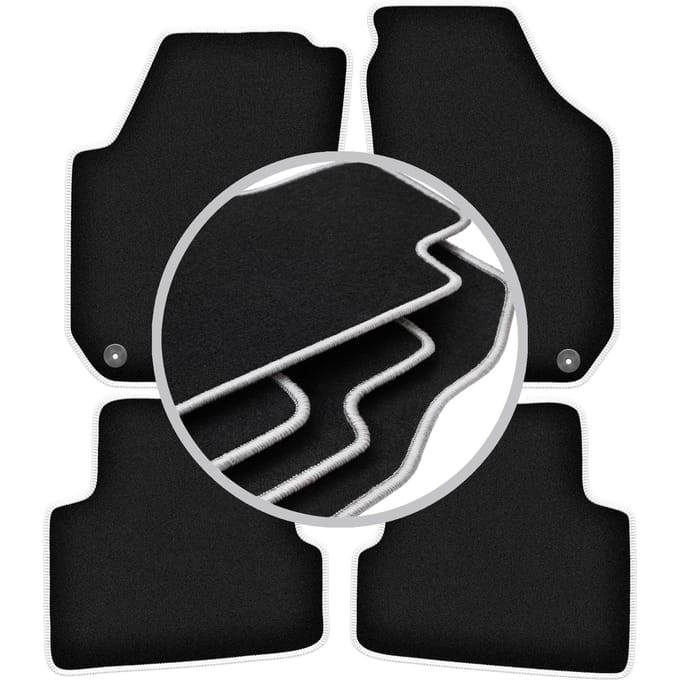 CARLUX-SILVER automatten voor: Skoda Fabia II hatchback, stationwagen (2007-2014)