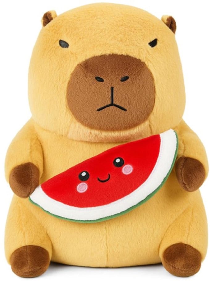 Capibara met Watermeloen Pluche Knuffel 25 cm