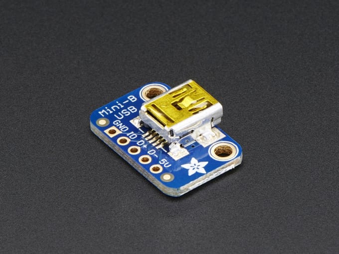 USB Mini-B Breakout Board van Adafruit 1764