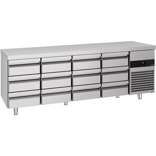 GGM Gastro Kühltisch PREMIUM - 2330x700mm - 12 Schubladen