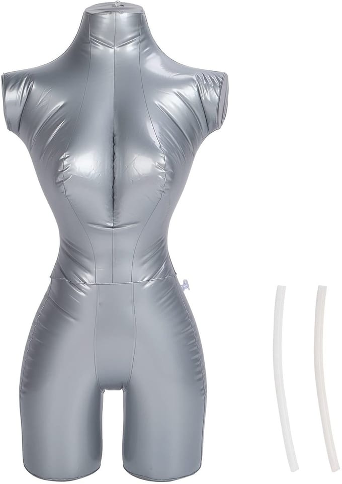 Dailygoods- Mannequin Vrouw - Opblaasbaar - Kledingdisplay - Vrouwelijk Model - Ophangring - Ruimtebesparend