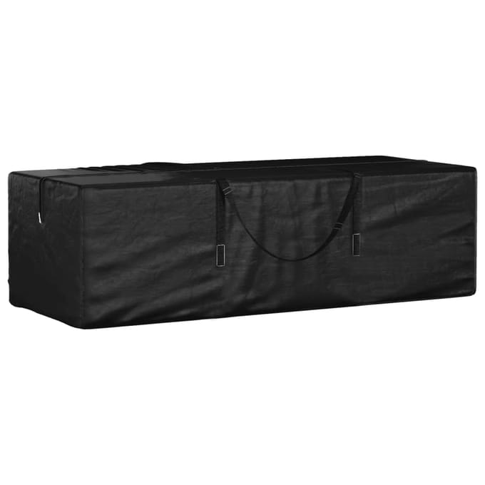 vidaXL - Opbergtas - voor - tuinkussens - 135x40x55 - cm - polyetheen - zwart