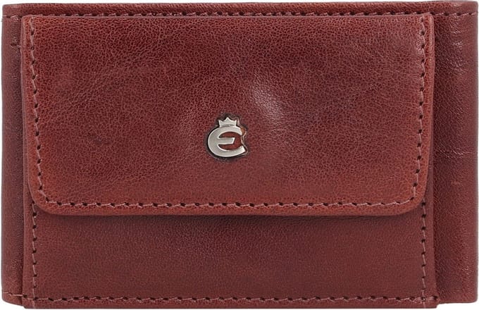 Esquire Toscana portefeuille leer 9,5 cm - Jongens - Horizontaal - coffee