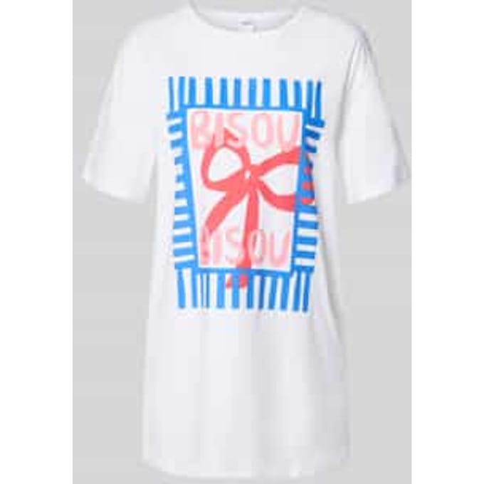 relaxed fit slaapshirt met motiefprint
