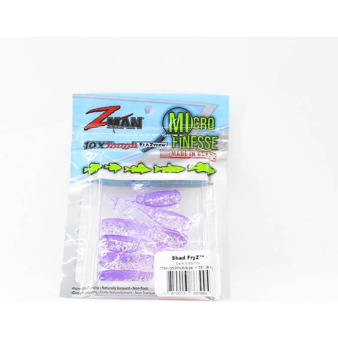Zman Soft Lure Shad FryZ 1,75 Inch 8/Pack Dark N Stormy (3994)