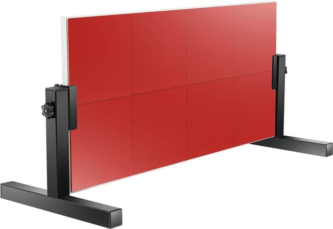 Tafeltennis Trainer - Rebound Board - Individuele Training - Compact Ontwerp - 66 x 40 x 33 cm - Rood